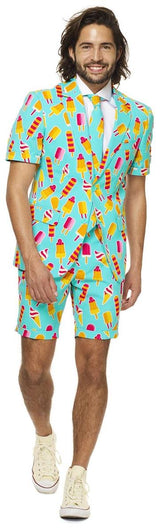 Cool OppoSuits Men's Summer Suit for Beach Parties BBQ Events and Summer Celebrations
