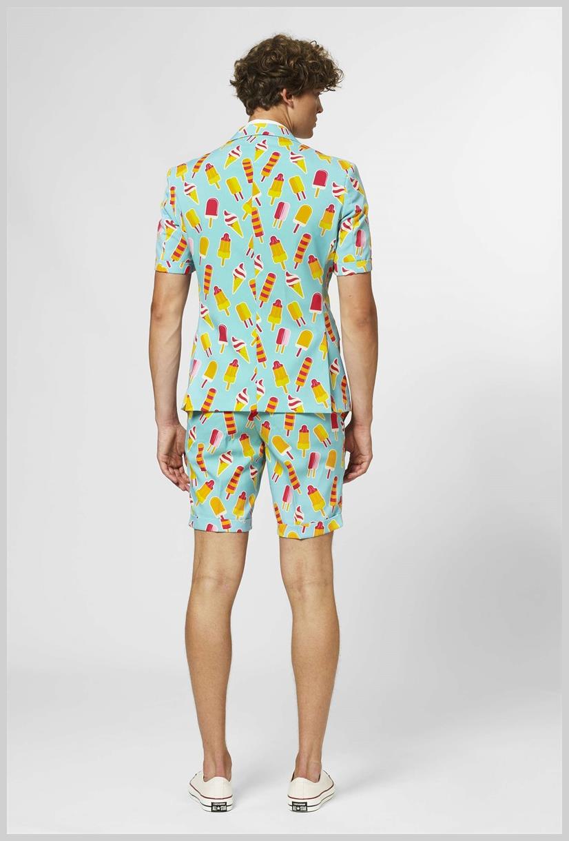 Cool OppoSuits Men's Summer Suit for Beach Parties BBQ Events and Summer Celebrations