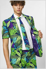 OppoSuits Summer Jungle Suit for Festivals Holiday Events and Party Celebrations