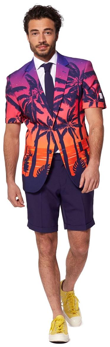 Stylish OppoSuits Summer Suave Sunset Suit for Tropical Parties and Fun-In-The-Sun Events