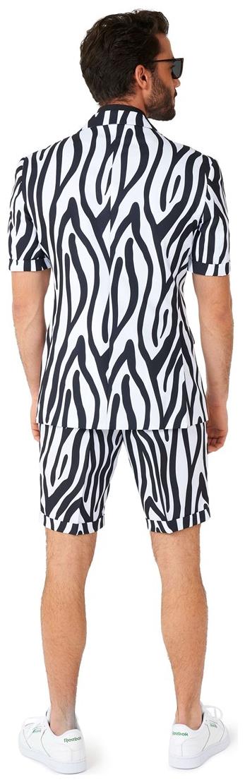 Stylish OppoSuits Men's Summer Suit Zazzy Zebra for Casual Summer Parties and Spring Events