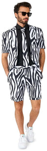 OppoSuits Men's Summer Suits SUMMER Zazzy Zebra