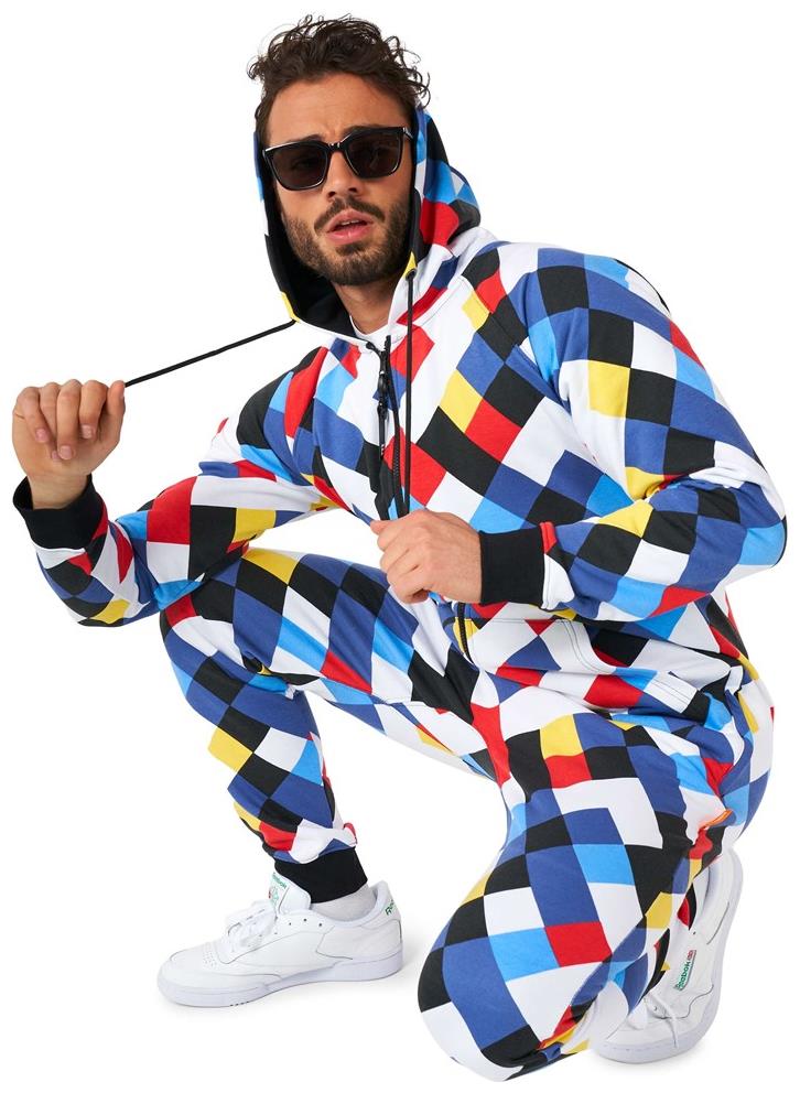 Stylish OppoSuits Men's Onesies CrissCrosser for Comfortable Fun and Unique Holiday Gatherings