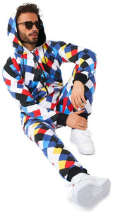Stylish OppoSuits Men's Onesies CrissCrosser for Comfortable Fun and Unique Holiday Gatherings