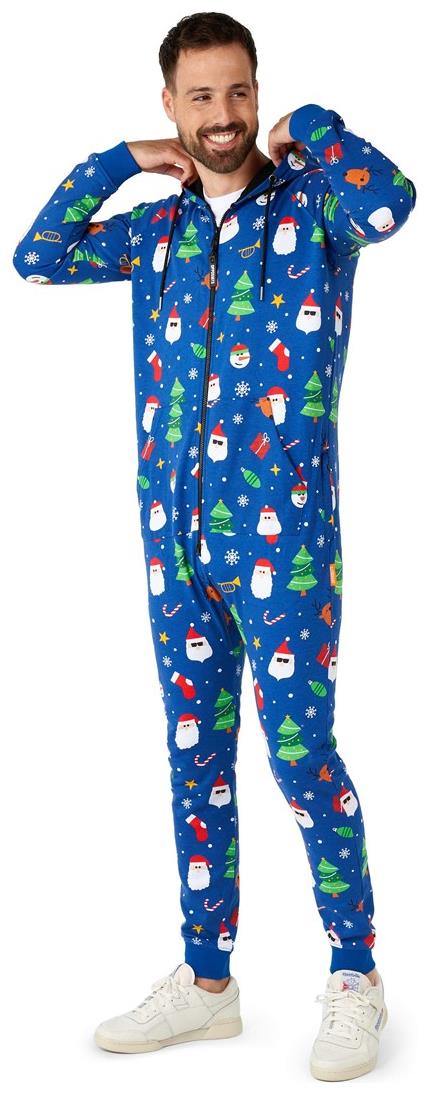 Festive OppoSuits Men's Onesies for Christmas Parties Cozy Family Gatherings and Holiday Movie Nights