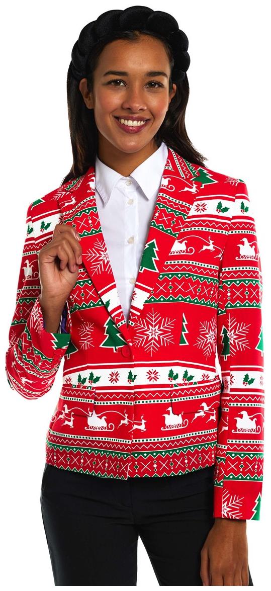 OppoSuits Women's Christmas Blazer for Holiday Parties and Festive Celebrations