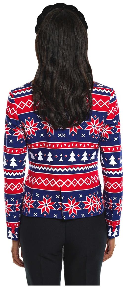 Stylish OppoSuits Women's Nordic Noelle Blazer for Holiday Parties and Festive Celebrations
