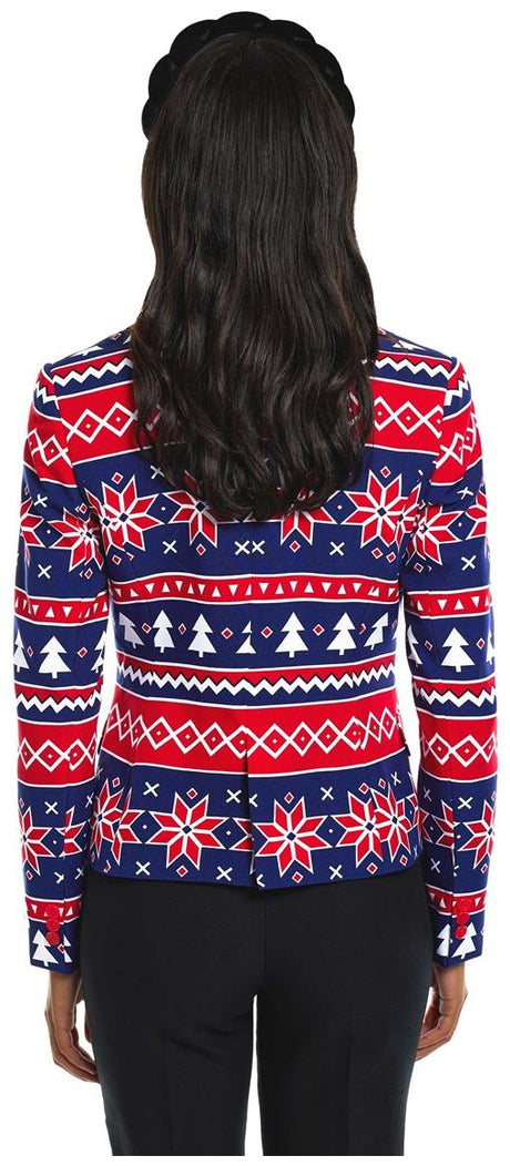 Stylish OppoSuits Women's Nordic Noelle Blazer for Holiday Parties and Festive Celebrations