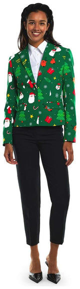 OppoSuits Women's Blazers Festivity Green