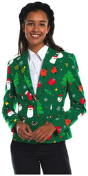 OppoSuits Women's Blazers Festivity Green