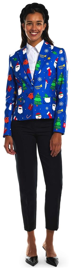 OppoSuits Women's Blazers Festivity Blue