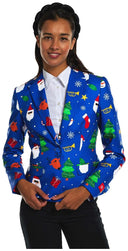 OppoSuits Women's Blazers Festivity Blue