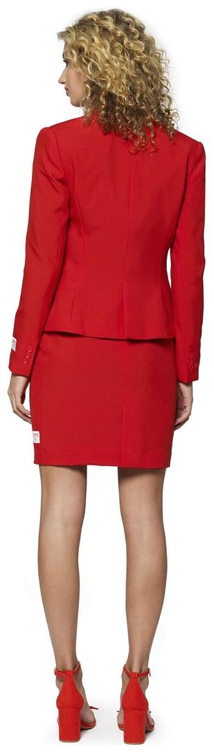 Stylish OppoSuits Women's Red Ruby Suit for Holiday Events Parties and Special Occasions