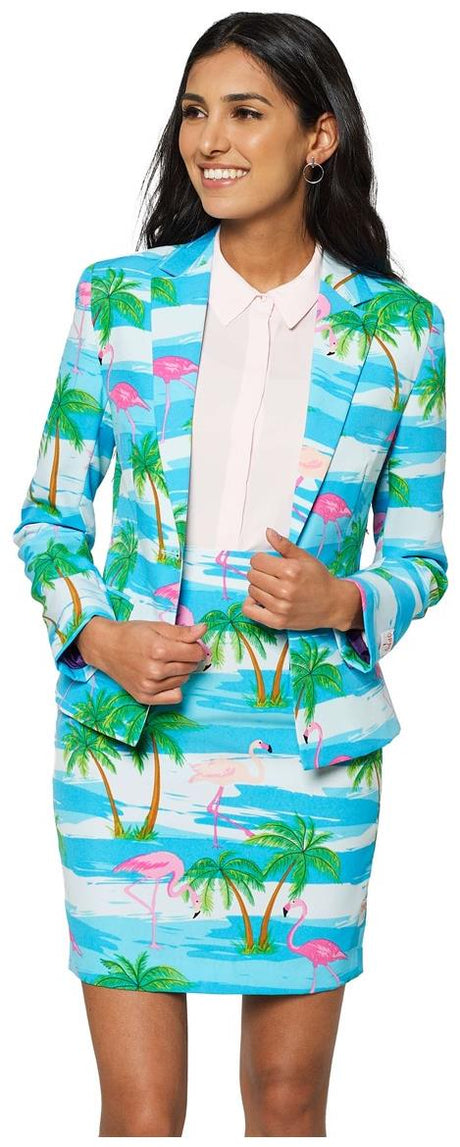Tropical OppoSuits Women's Flamingirl for Summer Parties Beach Vacations and Fun Events