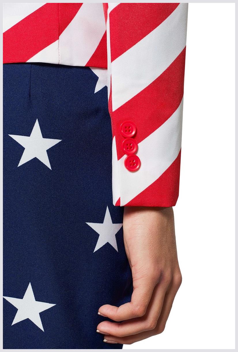 Stylish OppoSuits Women's American Suit for Holidays Parties Patriotic Events and Cosplay