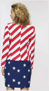 Stylish OppoSuits Women's American Suit for Holidays Parties Patriotic Events and Cosplay