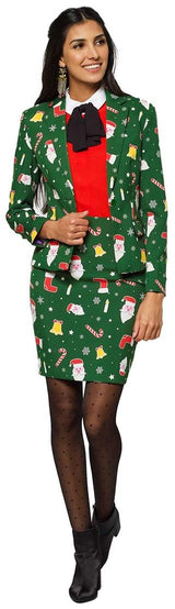 Festive OppoSuits Women's Santababe Suit for Holiday Parties and Christmas Celebrations