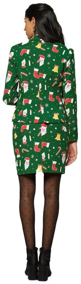 Festive OppoSuits Women's Santababe Suit for Holiday Parties and Christmas Celebrations