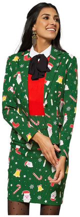 Festive OppoSuits Women's Santababe Suit for Holiday Parties and Christmas Celebrations