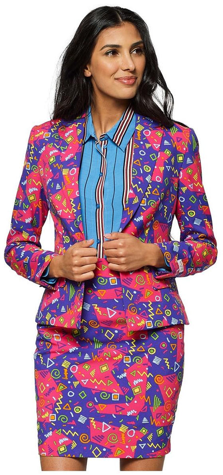 OppoSuits Women's Fresh Princess Suit for 90's Themed Parties and Festive Celebrations