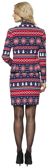 OppoSuits Women's Nordic Noelle Suit for Christmas Parties Holiday Events and Festive Gatherings