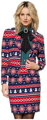 OppoSuits Women's Nordic Noelle Suit for Christmas Parties Holiday Events and Festive Gatherings