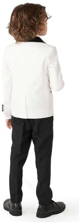 Elegant OppoSuits Boys' Pearly White Tuxedo for Formal Events Weddings and Holiday Celebrations