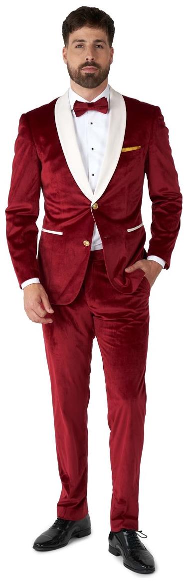Elegant OppoSuits Velvet Vibes Tuxedo for Holiday Events Parties and Special Occasions