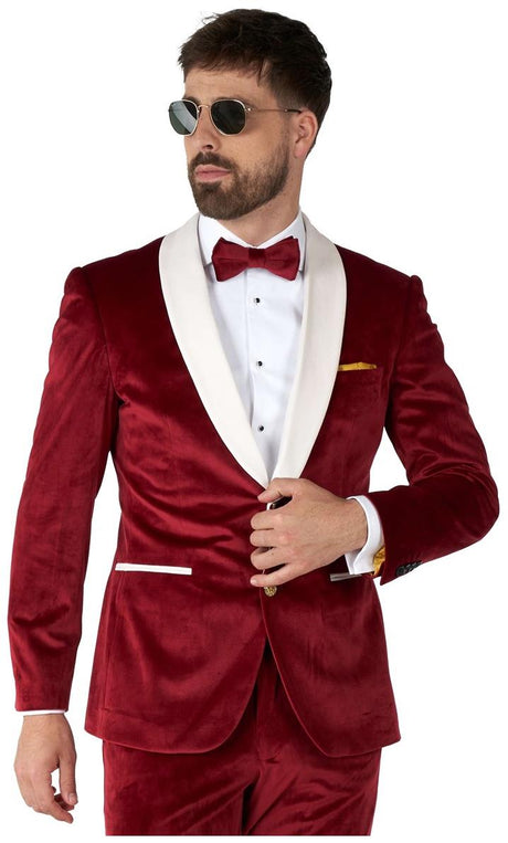 Elegant OppoSuits Velvet Vibes Tuxedo for Holiday Events Parties and Special Occasions