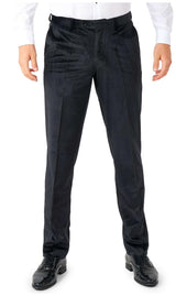 Elegant Midnight Black Velvet Tuxedo for Formal Events Weddings and Holiday Parties