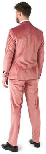 Elegant OppoSuits Vintage Pink Velvet Tuxedo for Formal Events Weddings and Parties