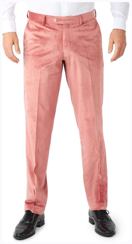 OppoSuits Men's Tuxedos Vintage Pink Velvet