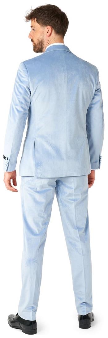Stylish OppoSuits Vintage Blue Velvet Tuxedo for Elegant Events and Formal Occasions