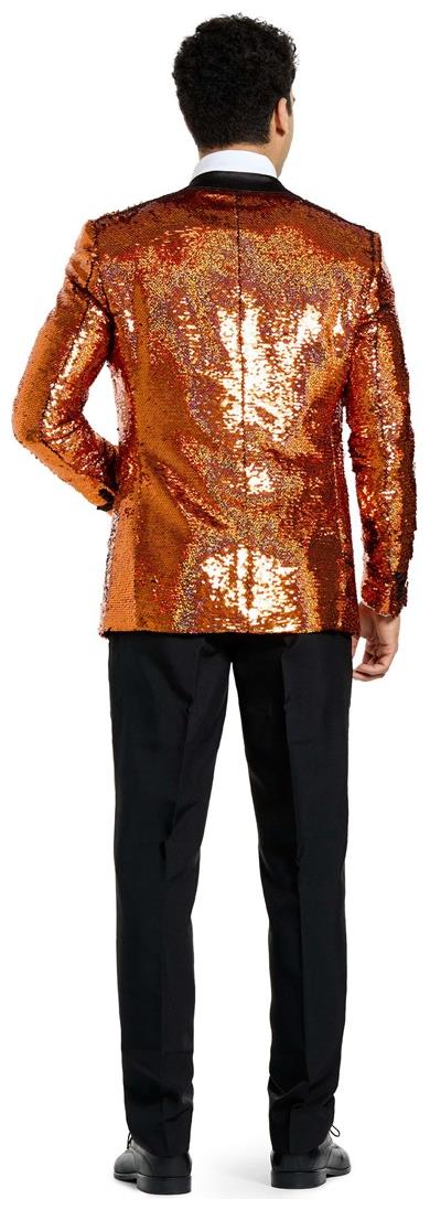 Stylish OppoSuits Men's Splendid Sequins Tuxedo for Parties Weddings and Formal Events