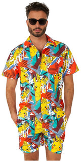 OppoSuits Pika Pikachu Summer Combo for Pool Parties Beach Days and Fun Summer Gatherings