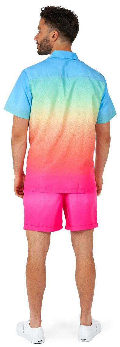 Vivid OppoSuits Men's Summer Sets Funky Fade for Festivals Pride Events Beach and Pool Parties
