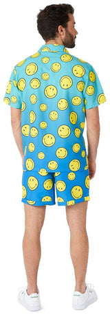 Trendy OppoSuits Men's Smiley Summer Fade Set for Beach Parties Weddings and Fun Events