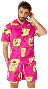 OppoSuits SpongeBob Pink Summer Set for Fun Beach Days and Costume Parties