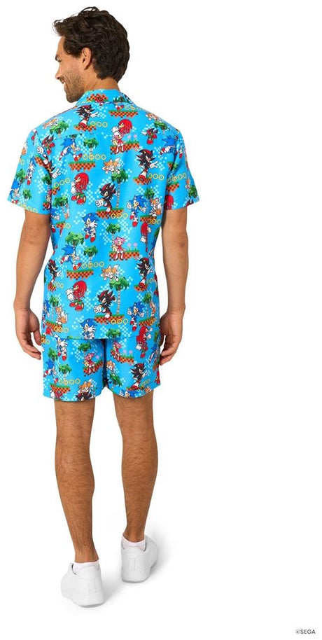 OppoSuits Men's Summer Sets Sonic - Green Hill