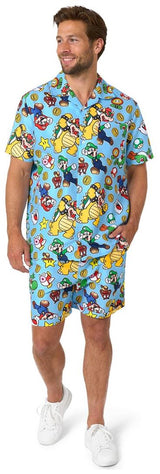 OppoSuits Men's Summer Sets Super MarioT - Group