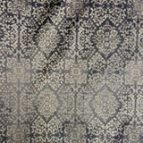 Opulent Silk Fabric - Floral Geometric, 54" Width (1 Yard)
