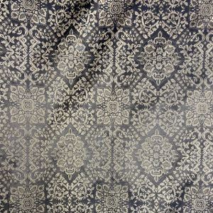 Opulent Silk Fabric - Floral Geometric, 54" Width (1 Yard)