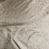 Opulent Silk Fabric - Floral Geometric, 54" Width (1 Yard)