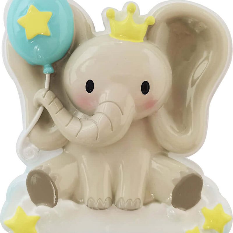 Baby Boy Elephant Customizable Ornament