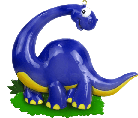 3.5" Purple Dinosaur Personalizable Ornament