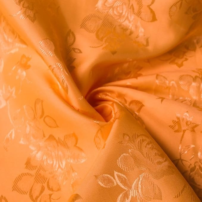 Floral Jacquard Satin Fabric - Floral Woven Brocade, 60" Width