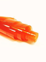 Orange 12 Gauge Tinted Plastic Vinyl Fabric Sold By The Yard
