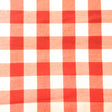 1″ One Inch Orange Checkered Gingham Poly Cotton Fabric,
