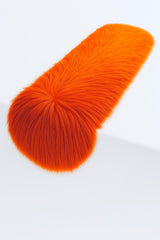 Faux Fur Table Runner Orange