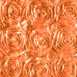 Rosette Satin Orange Fabric,
